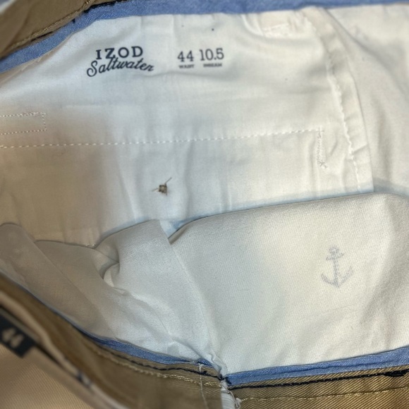 NWT IZOD White Men’s Big & Tall Shorts with Blue Anchor Print Size 44. - Picture 5 of 7